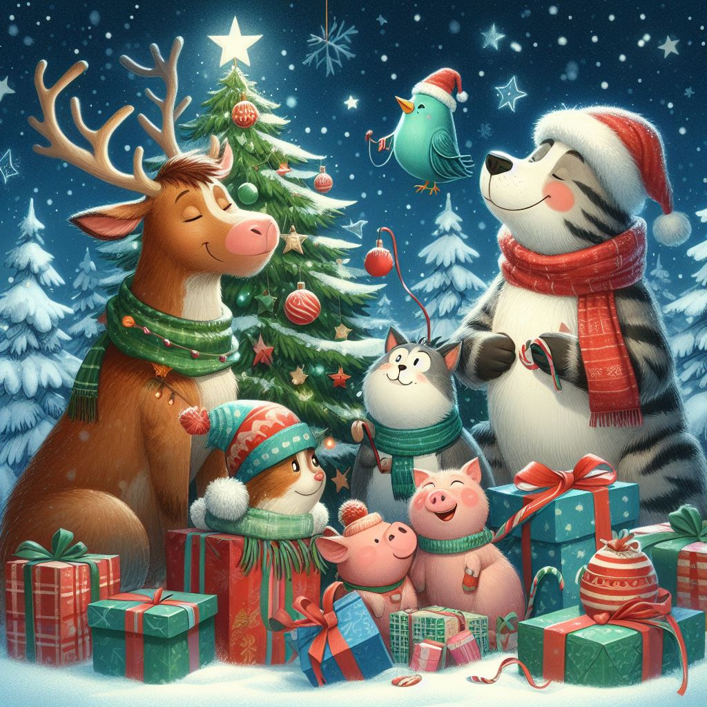 Joyful Christmas Animals A Heartwarming Festive Tale
